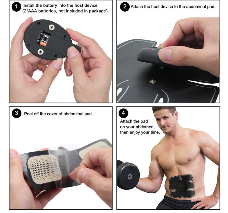 Zorados Electric Smart Abdominal Machine Muscle Stimulator Abs Trainer Home Fat Burning